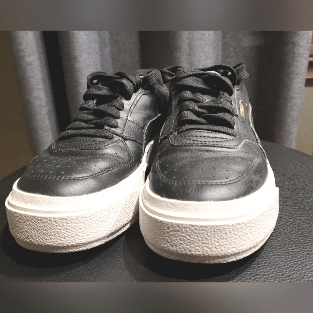 6 Puma Black&White Women's Sneakers Platform - Picture 7 of 9